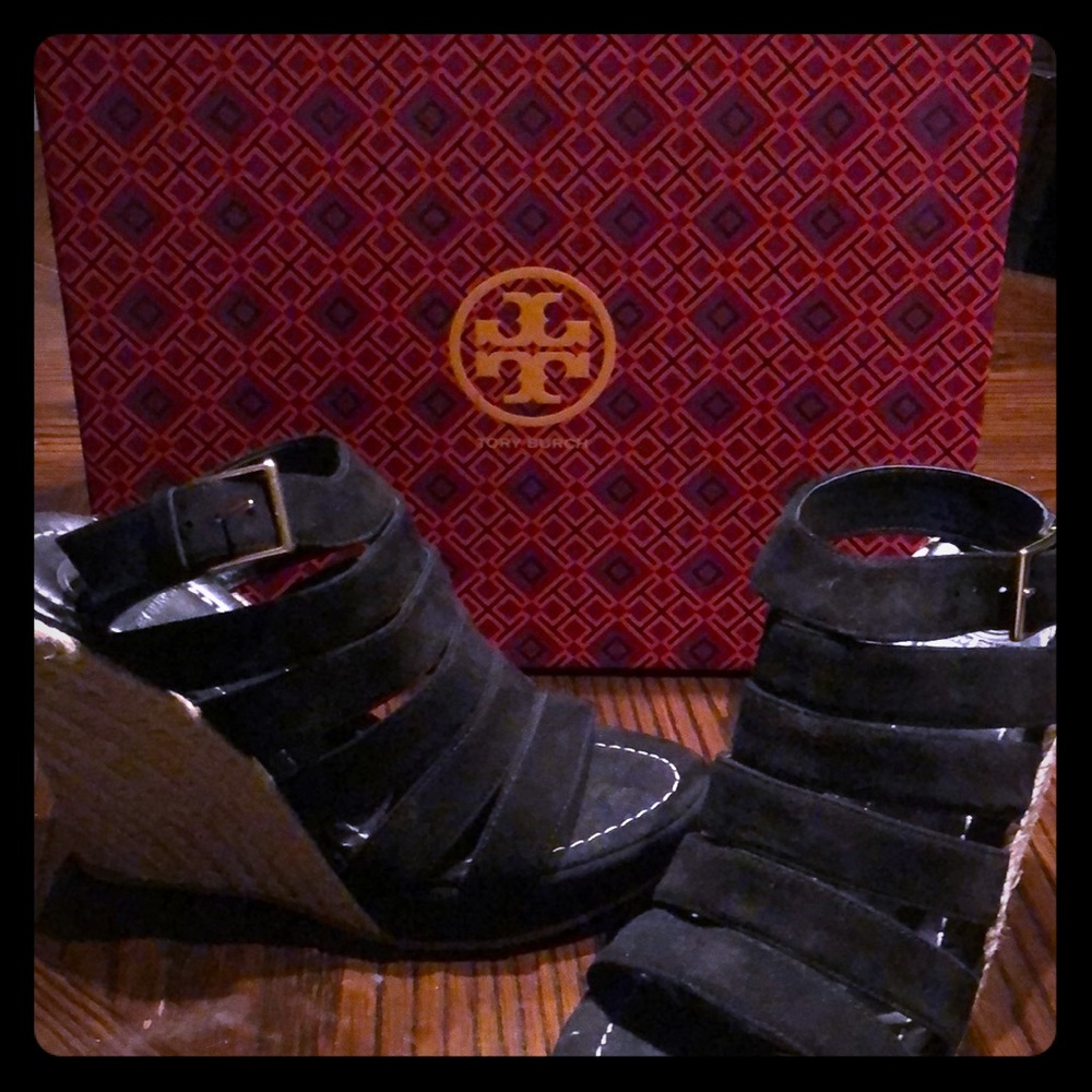 Tory Burch Grove Open Toe wedge